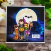 TINY TOWNIE TRICK OR TREATERS RUBBER STAMP